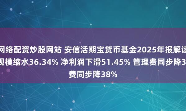 网络配资炒股网站 安信活期宝货币基金2025年报解读：规模缩水36.34% 净利润下滑51.45% 管理费同步降38%